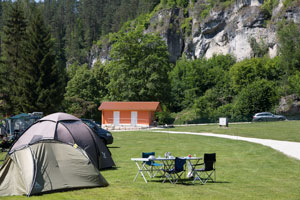 Toilettenhaus am Zeltplatz